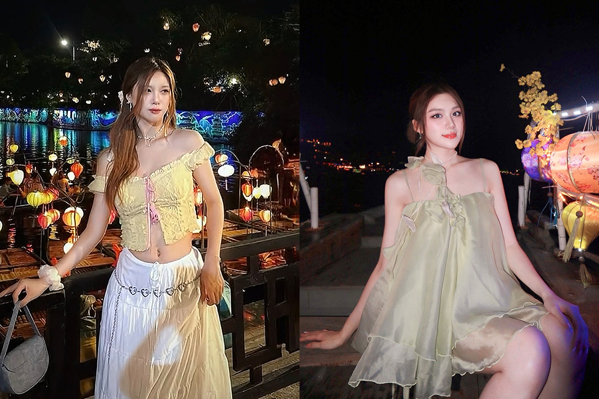 Phong cách đồng điệu của hoa hậu Phương Oanh và chị sinh đôi - 3