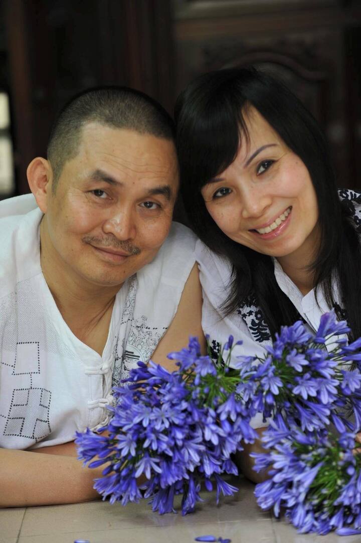 Nghệ sĩ Xuân Hinh và bà xã Phương Lan.