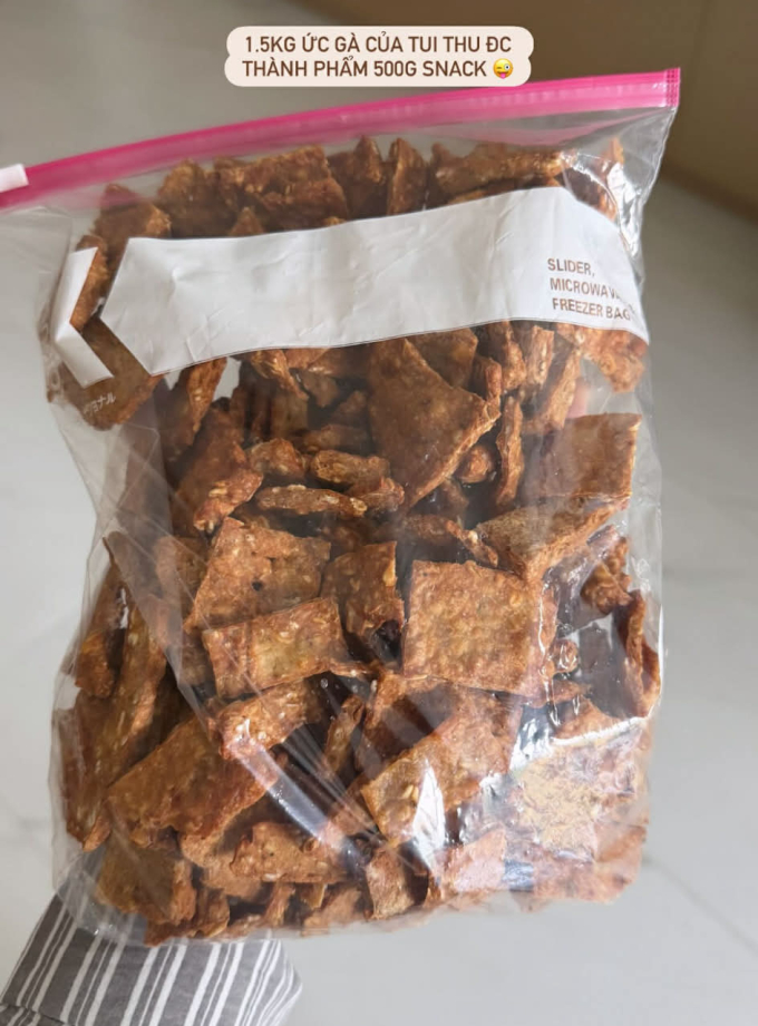 Món bim bim ức gà do Kỳ Duyên chế biến.