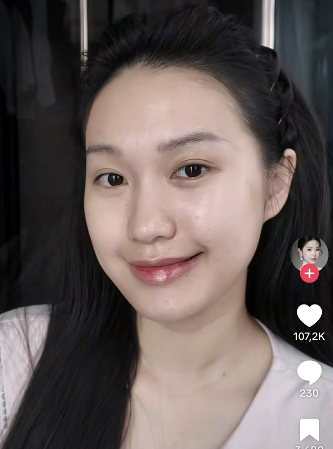 Doãn Hải My nhận nhiều lời khen nhan sắc ngay cả khi chưa son phấn kỹ lưỡng.