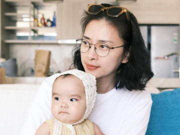 Ngô Thanh Vân phấn khích khi con gái 8 tháng tuổi nói "mama"