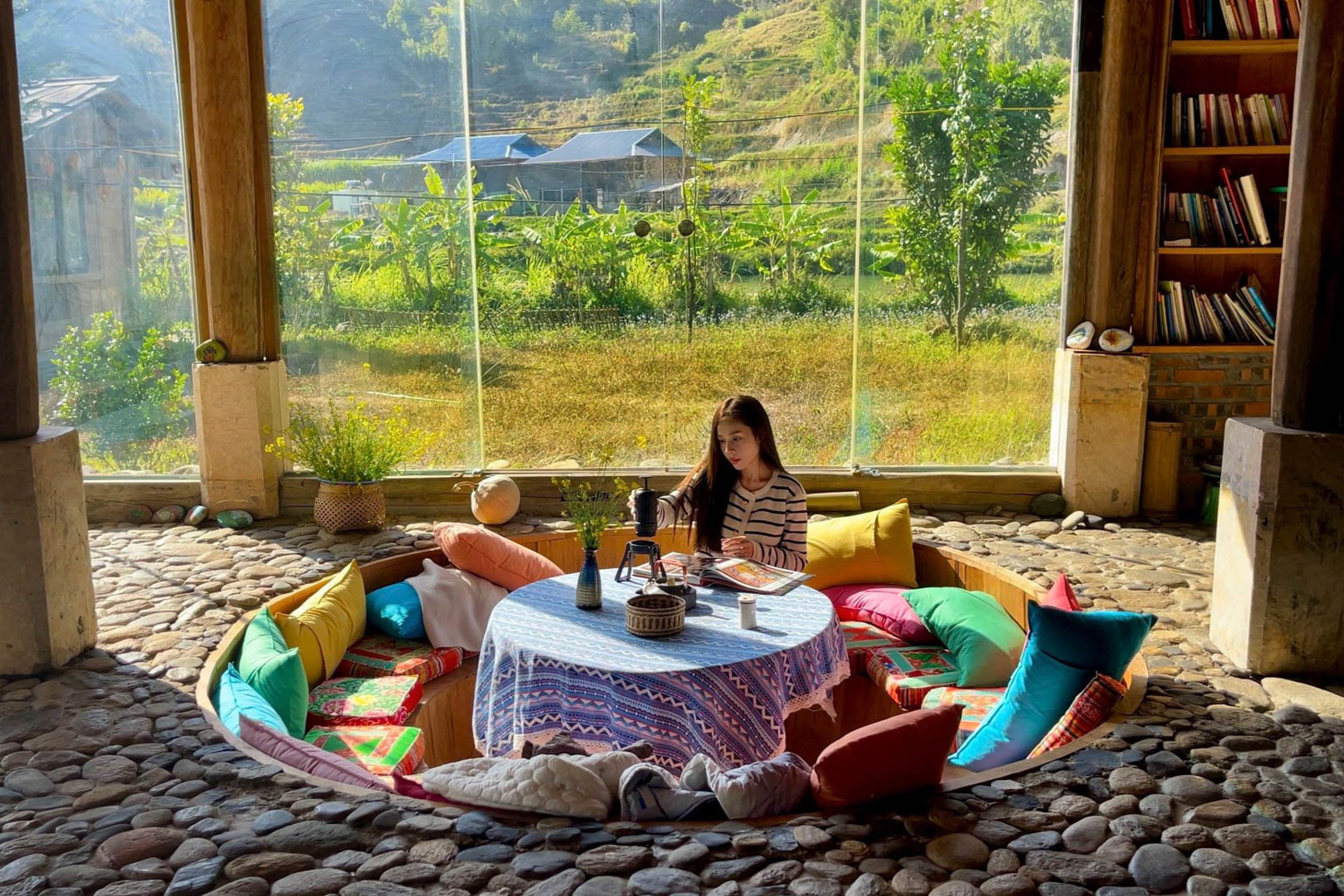 Bản Lướt là địa điểm cho du khách thích sống chậm. Ảnh: Hà My