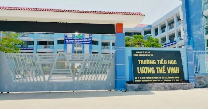 Trường Tiểu học Lương Thế Vinh, nơi xảy ra sự việc giáo viên dùng kim tiêm phạt học sinh. Ảnh: Trường Tiểu học Lương Thế Vinh