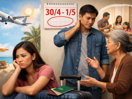 Nghỉ lễ 30/4 dài ngày, tôi không thể đi đâu vì mẹ chồng muốn con cháu quây quần