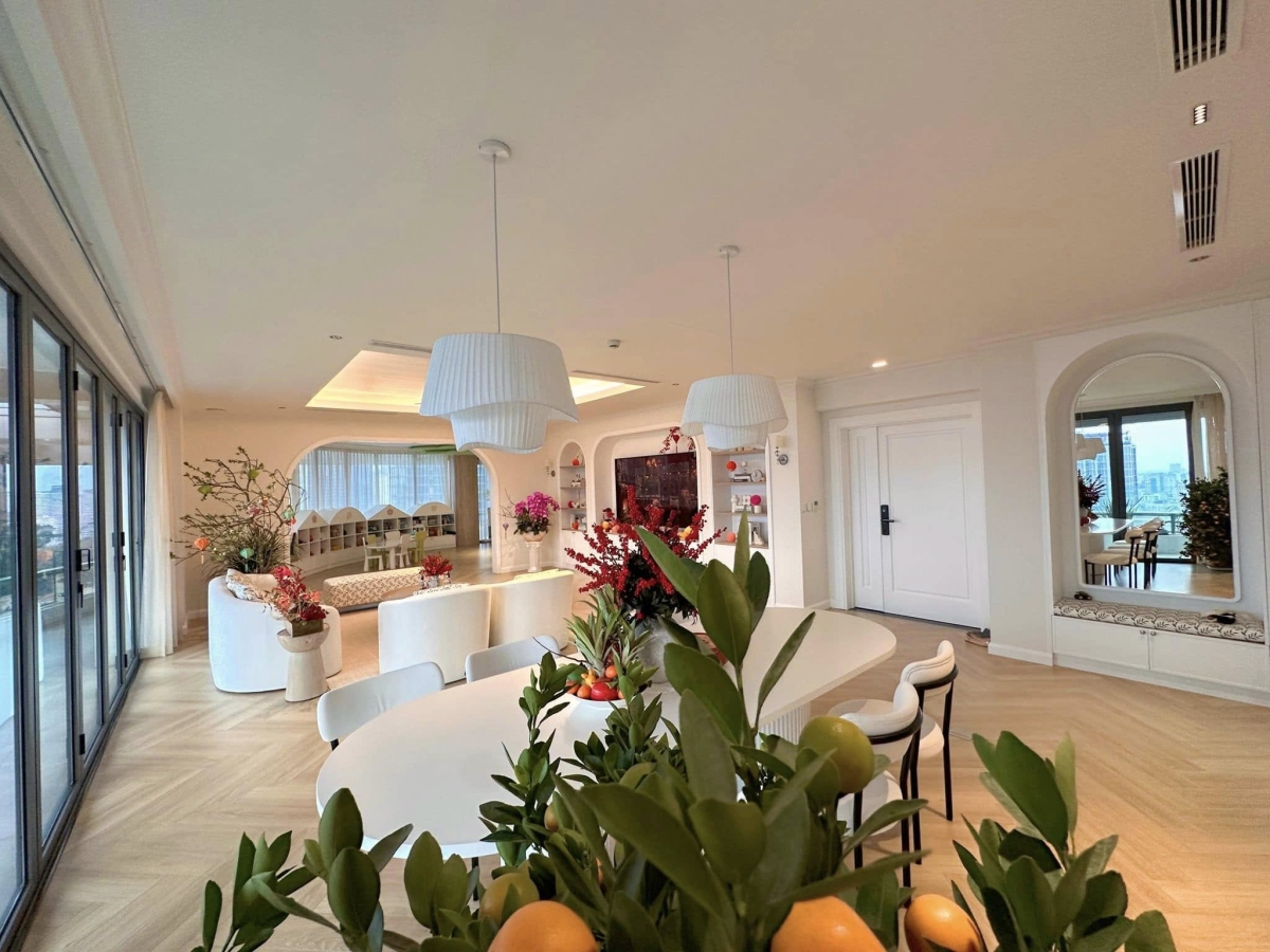 Penthouse của vợ chồng Đặng Thu Thảo có thang máy riêng biệt.
