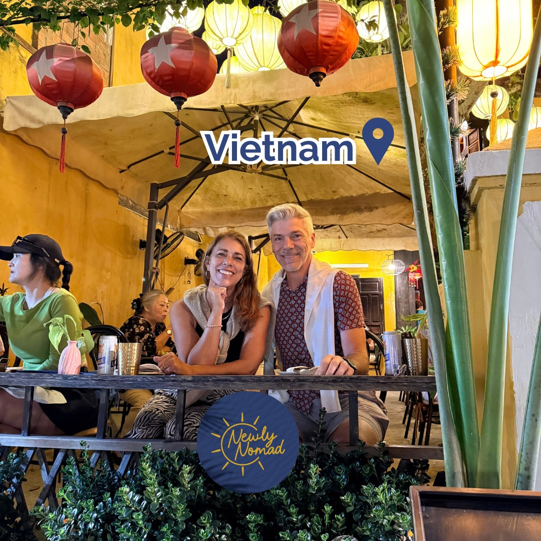 Vợ chồng bà Nancy và ông Marc tại Việt Nam. Ảnh: Newly Nomad