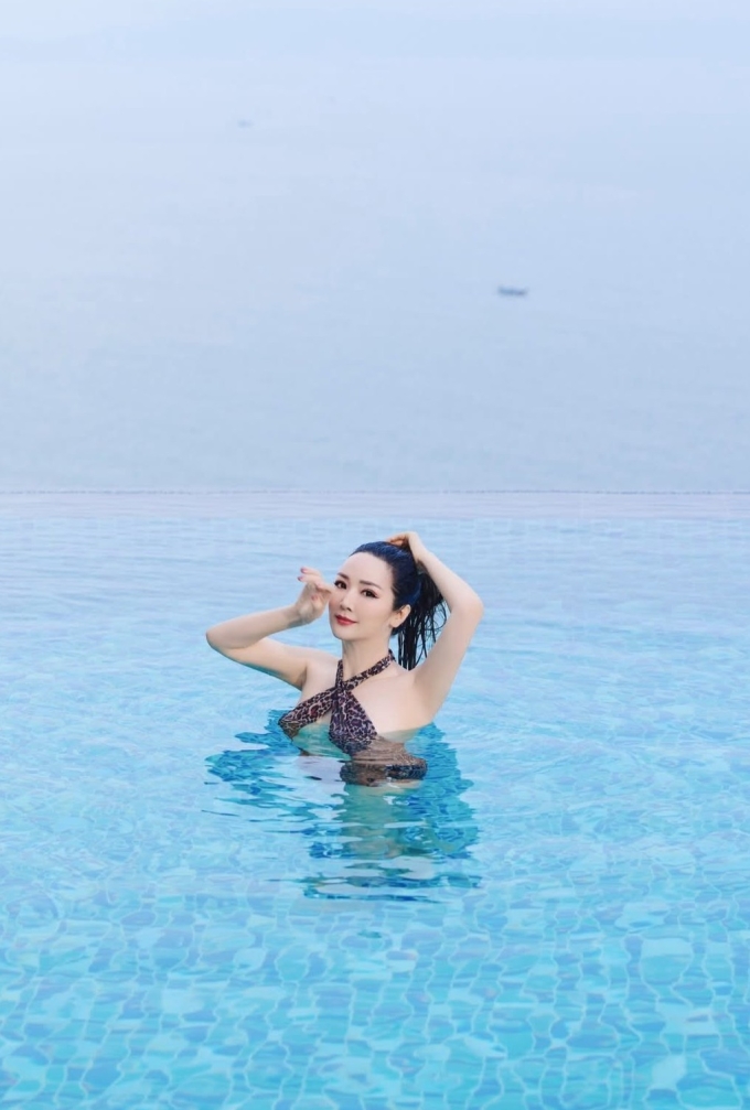 Giáng My thường được khen nhan sắc không đổi dù đã gần 4 thập kỷ từ ngày đăng quang Hoa hậu Đền Hùng 1989.