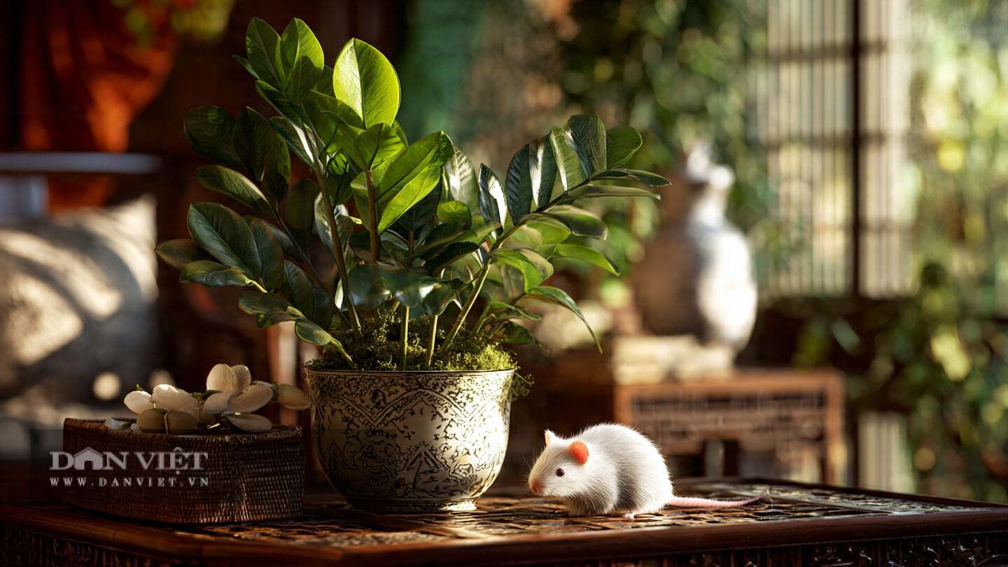 Cây cảnh kim tiền nhỏ nhắn và tinh tế, dễ dàng đặt ở bất kỳ góc nào trong nhà.