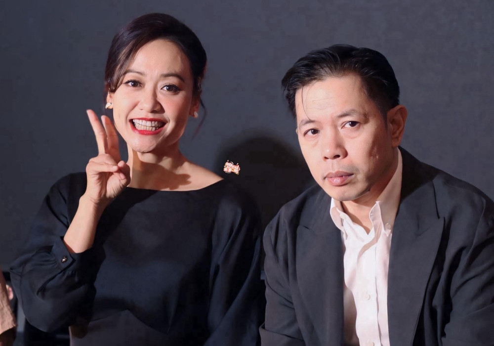 Diễn viên Hồng Ánh và Thái Hòa trong phim Anh Hùng. 