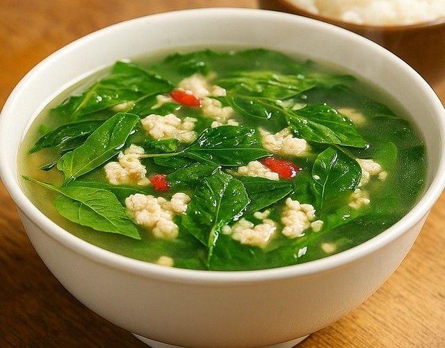Canh lá ớt nấu tôm ăn ngày hè rất tốt