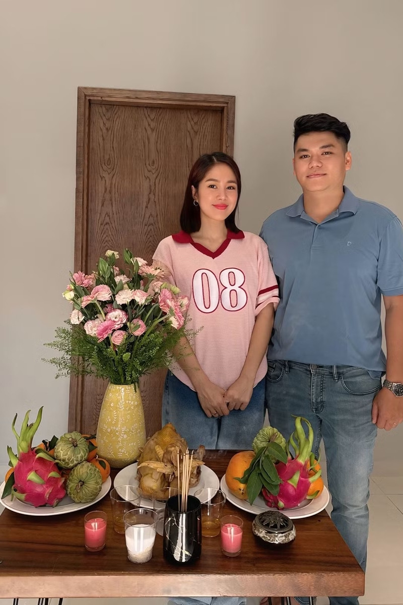 Vợ chồng diễn viên Lê Phương.