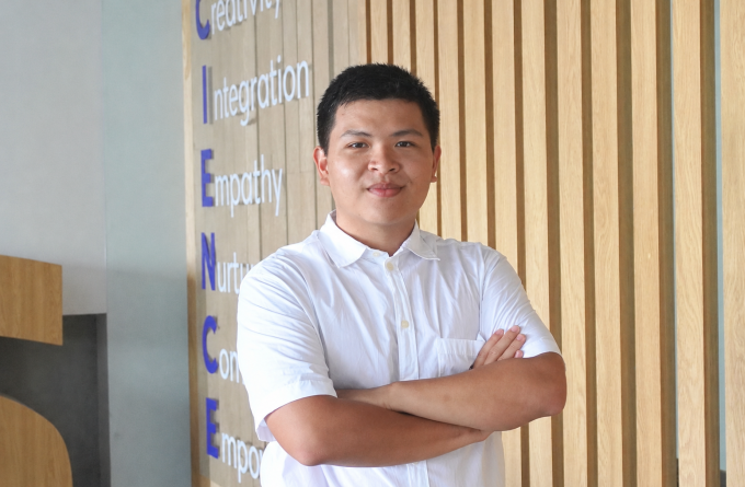 Bùi Trần Quang Khải. Ảnh: Khoa Công nghệ thông tin, trường Đại học Khoa học Tự nhiên TP HCM