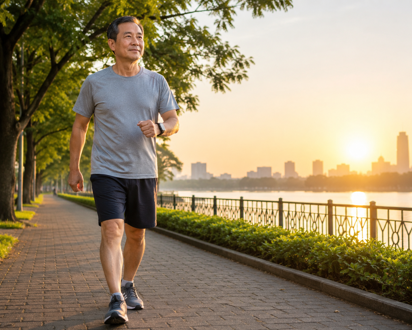 Đi bộ là một trong những hình thức vận động đơn giản, an toàn và phù hợp nhất với người sau tuổi 50.