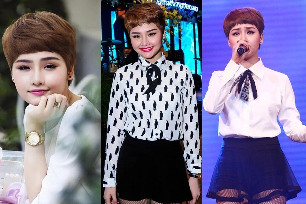 Năm 2013, Miu Lê tiếp tục làm mới diện mạo với mái tóc tém. Cô thường chọn váy ngắn, áo sơ mi điệu đà. Cách trang điểm nhấn vào đôi môi.