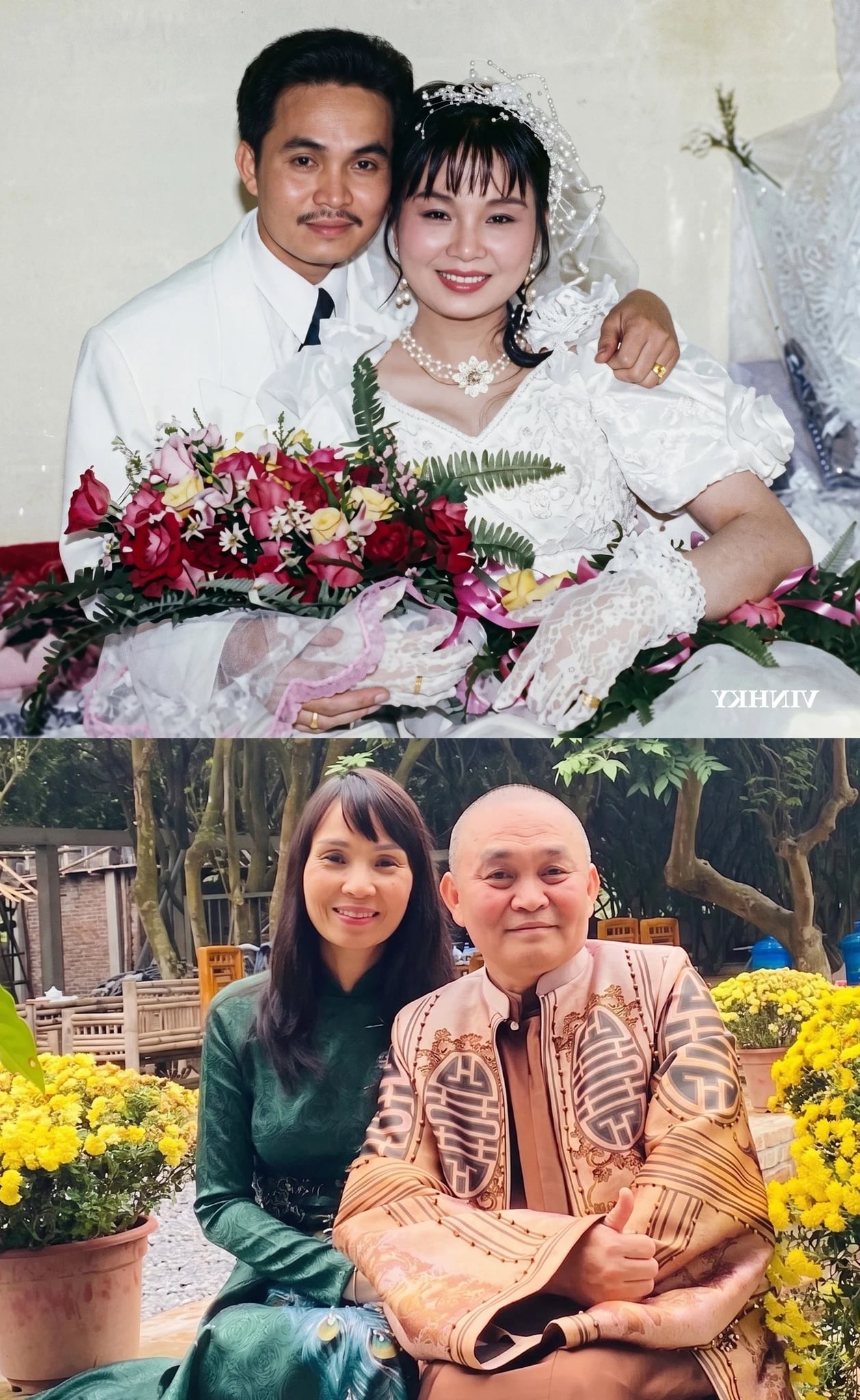 Xuân Hinh và vợ. Ảnh: FBNV