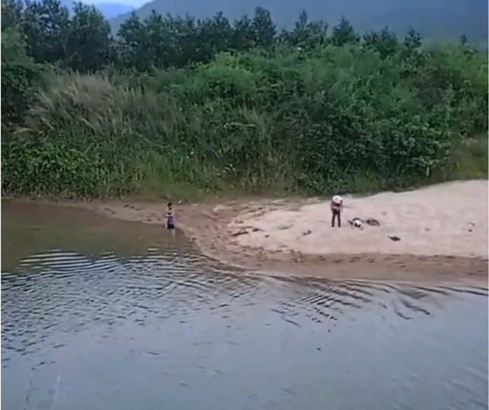 Khu vực hiện trường nơi xảy ra vụ đuối nước thương tâm