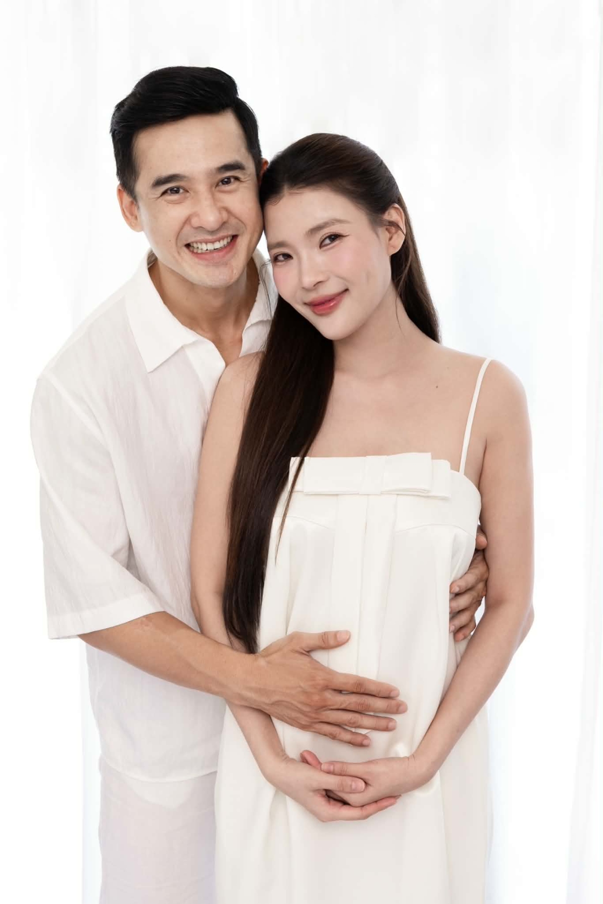 Thúy Diễm giữ tinh thần thoải mái, luôn cảm thấy vui vẻ khi được chồng và con quan tâm, cưng chiều.
