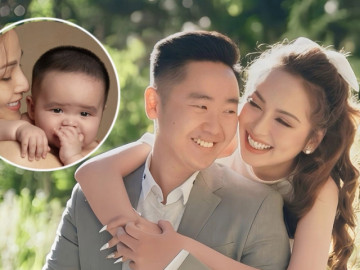 Diễm Hương khoe con trai bụ bẫm