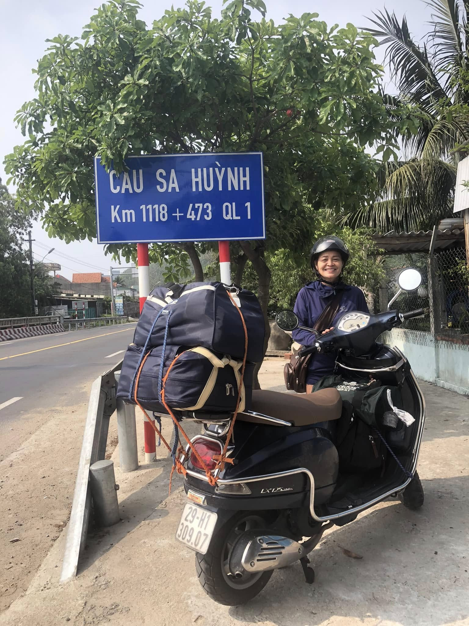 Chuyến xuyên Việt lần thứ nhất, ông Dũng chủ yếu đi theo Quốc lộ 1 