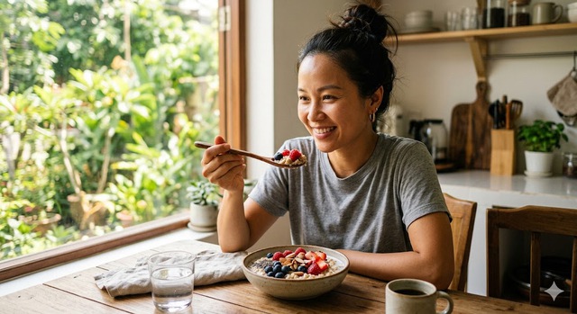Các loại quả mọng rất giàu polyphenol và vitamin C, có thể giúp giảm viêm và stress oxy hoá, như thường thấy ở những người mắc hội chứng buồng trứng đa nang.