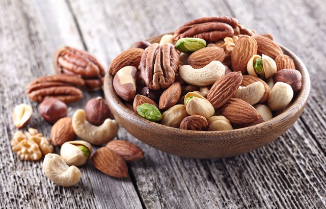 Các loại hạt là món ăn bổ dưỡng và lành mạnh.