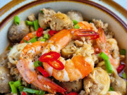 Bếp Eva - Loại rau tròn như quả trứng, vị ngon hơn thịt, bổ não, tốt cho sức khỏe nam giới, xào tôm thành món đậm đà