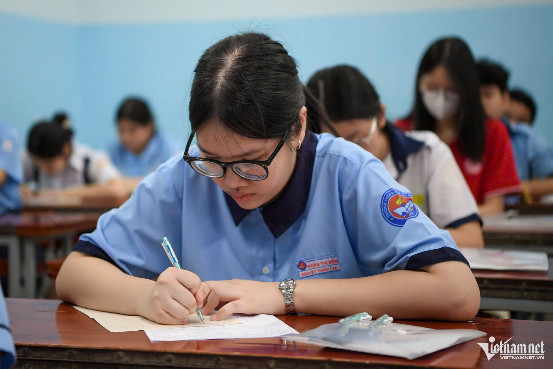 Một mình trong phòng thi, nam sinh TPHCM quyết tâm chinh phục kỳ thi lớp 10 - 14