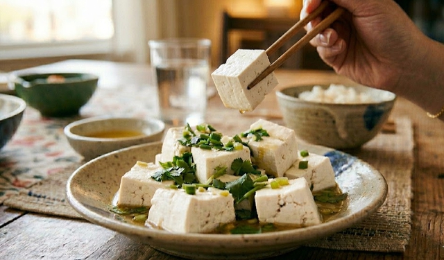 Ăn đậu phụ giúp giảm cholesterol xấu.