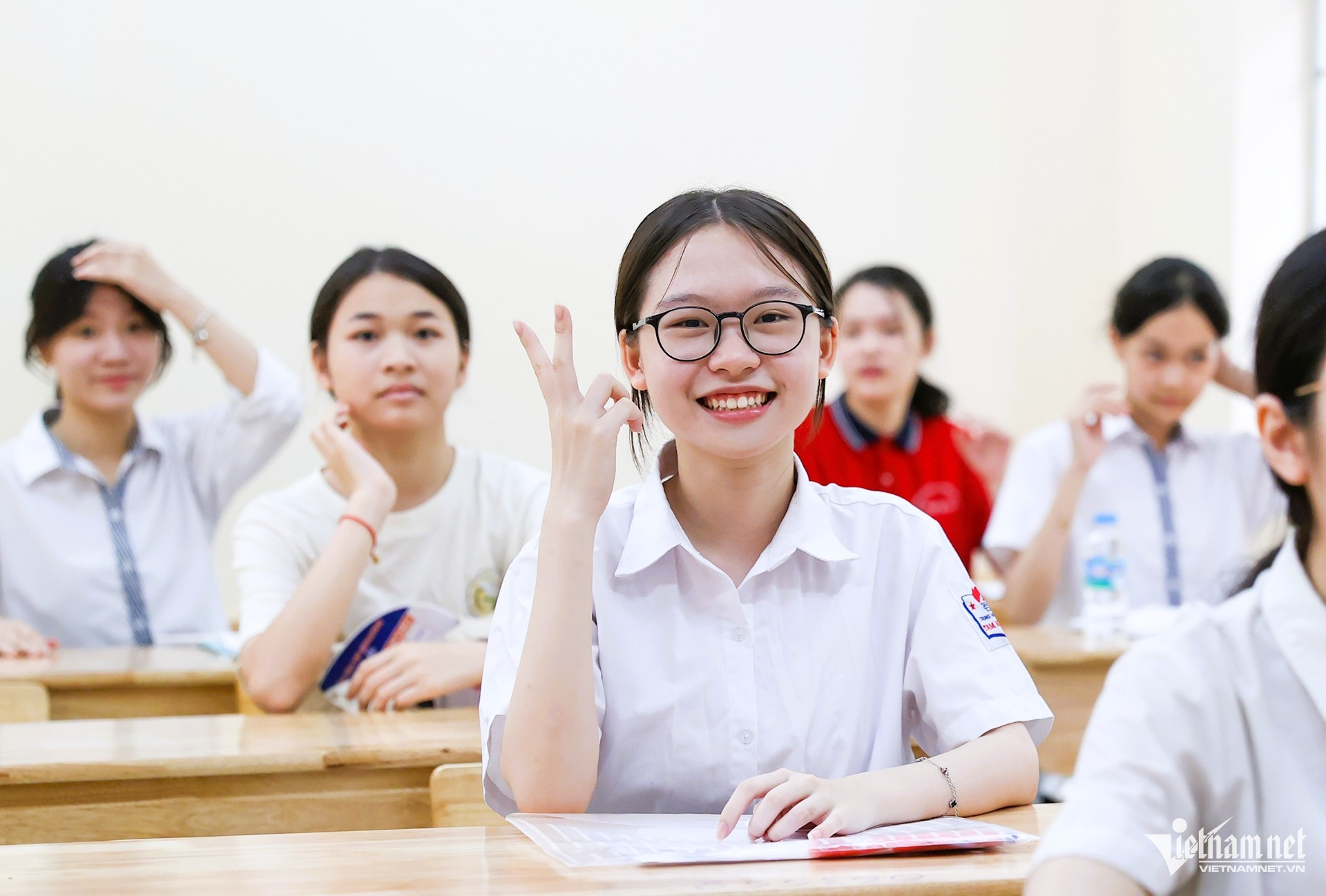 Thí sinh dự thi lớp 10 Hà Nội. Ảnh: Phạm Hải
