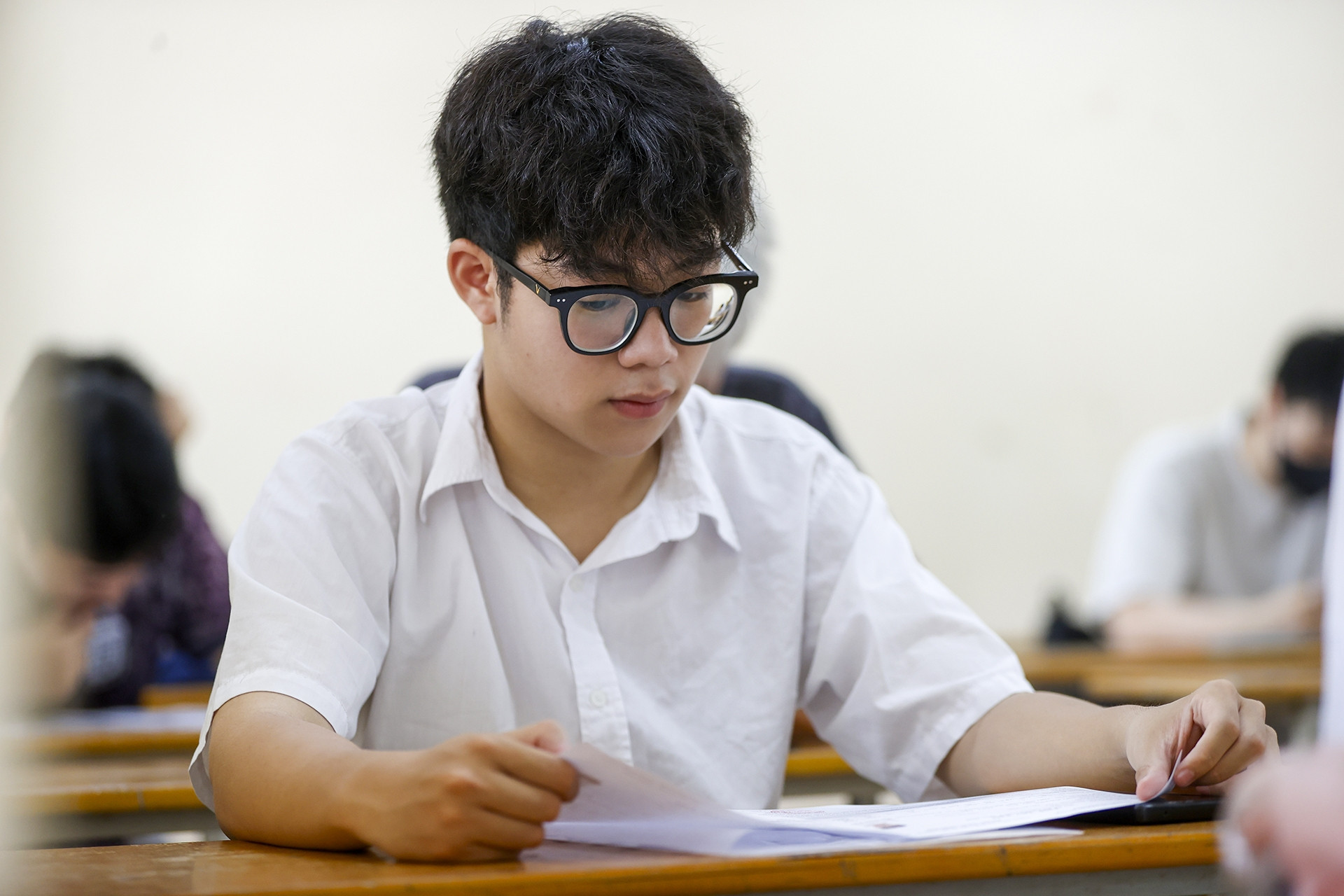 Thí sinh dự thi tốt nghiệp THPT ở Hà Nội.