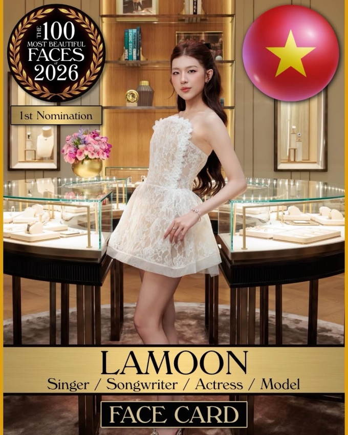 TC Candler công bố ca sĩ Lamoon góp mặt trong danh sách The 100 Most Beautiful Faces of 2026 hôm 5/6.