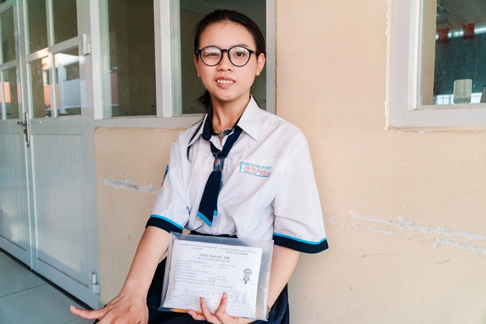 Nữ sinh cho biết em đã chuẩn bị rất kỹ càng: ôn tập ở trường, học thêm và tự rèn luyện tại nhà.