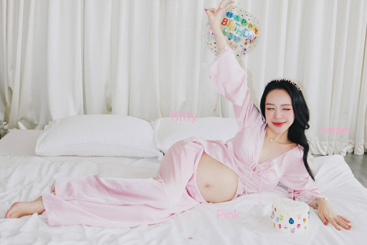 Ái nữ Minh amp;#34;Nhựaamp;#34; bế bầu con thứ năm mừng tuổi 27 - 5
