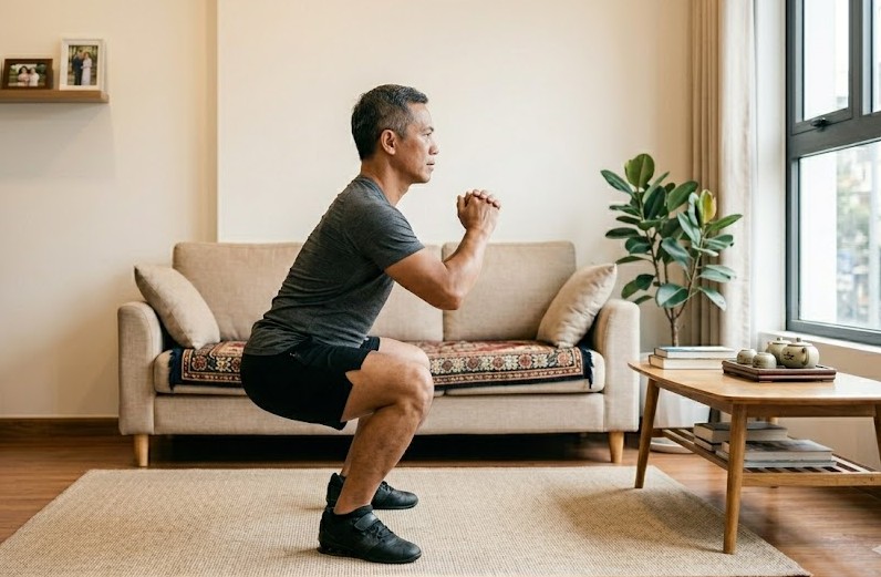 Squat được đánh giá là một trong những động tác quan trọng nhất để duy trì chức năng vận động khi lớn tuổi.