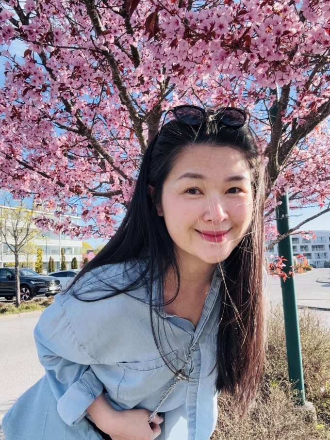 Mạc Anh Thư đi chơi ở Phần Lan.