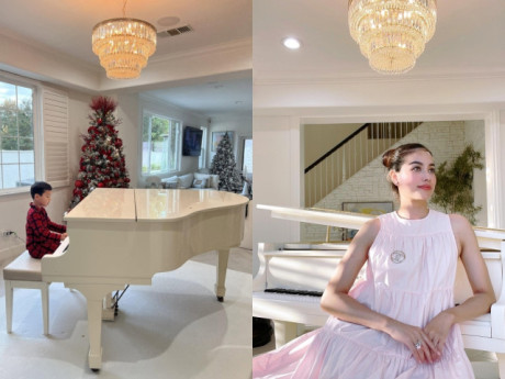 Không gian biệt thự của Phạm Hương ở Mỹ