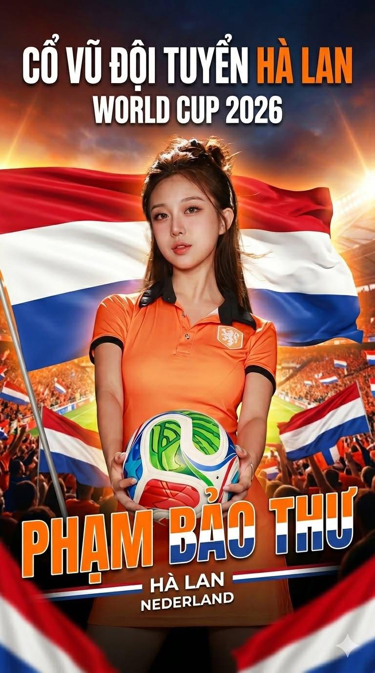 Phạm Bảo Thư đại diện đội tuyển Hà Lan, là cô gái nhỏ tuổi nhất trong dàn 48 người đẹp năm nay khi mới 18 tuổi.