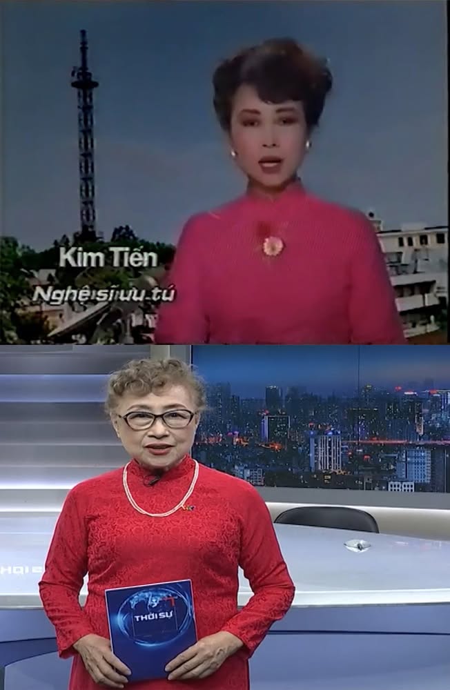 Nghệ sĩ Ưu tú Kim Tiến từng là giọng đọc huyền thoại trong ký ức của nhiều thế hệ khán giả truyền hình. Ảnh: FBNV