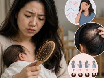 Rụng tóc sau sinh kéo dài: Khi nào không còn bình thường?
