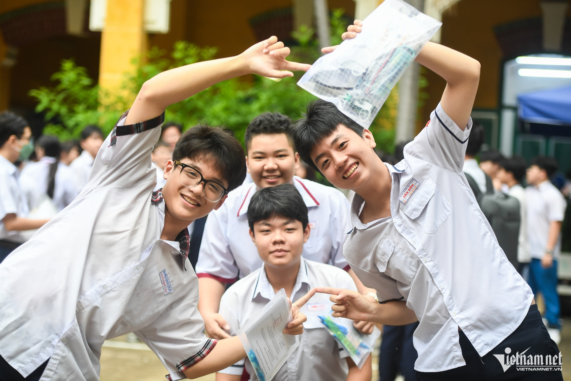 Thí sinh thi vào lớp 10 tại TPHCM. Ảnh: Nguyễn Huế