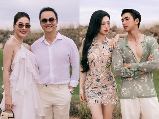 Diễm My 9X tái xuất rạng rỡ bên chồng Việt kiều Úc, Bình An diện áo lưới sánh đôi Phương Nga