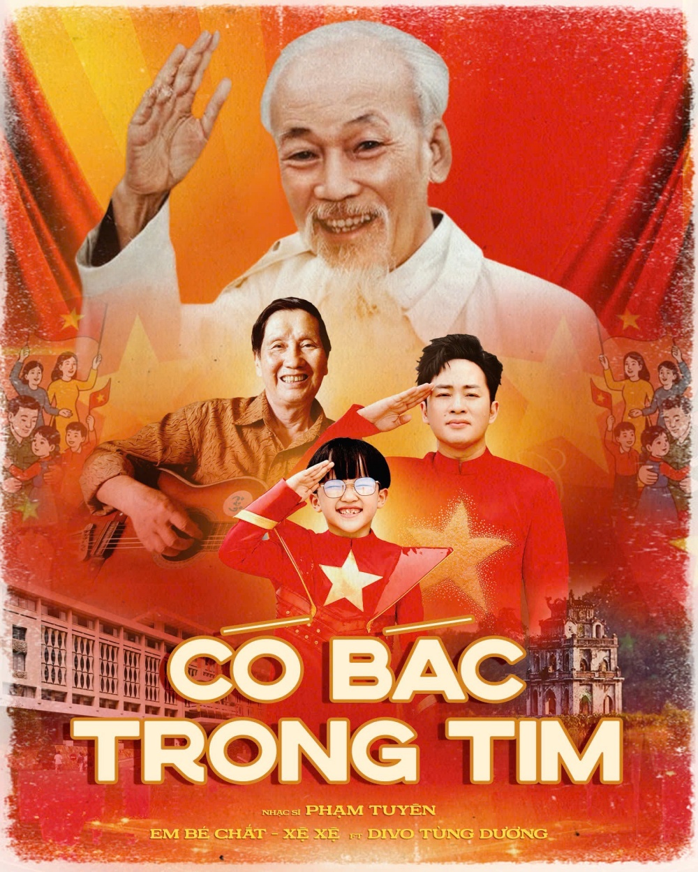 Có Bác trong tim ra mắt đúng dịp kỷ niệm 51 năm Ngày Giải phóng miền Nam, thống nhất đất nước (30/4/1975 - 30/4/2026), kết nối 3 thế hệ nghệ sĩ trong cùng một sản phẩm âm nhạc.