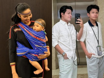 Sao Việt 24h: H'Hen Niê địu con gái lên thảm đỏ kiểu Ê Đê; Nguyễn Văn Chung xúc động khi con trai mặc vừa đồ của bố