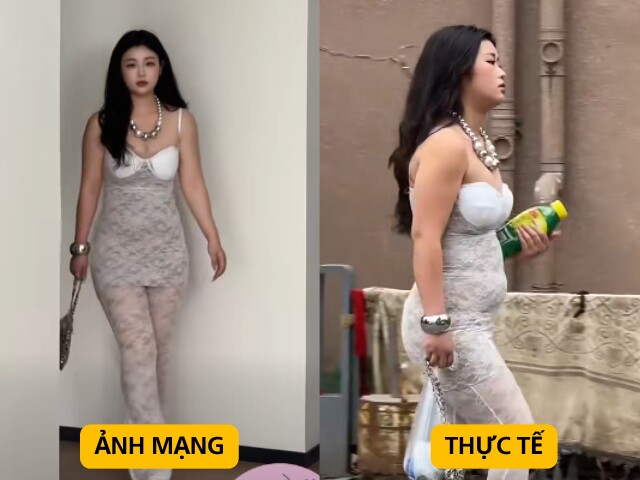 Đu trend ăn mặc như các hot girl mạng, cô gái nhận cái kết đi vào lòng đất khiến người xem phì cười