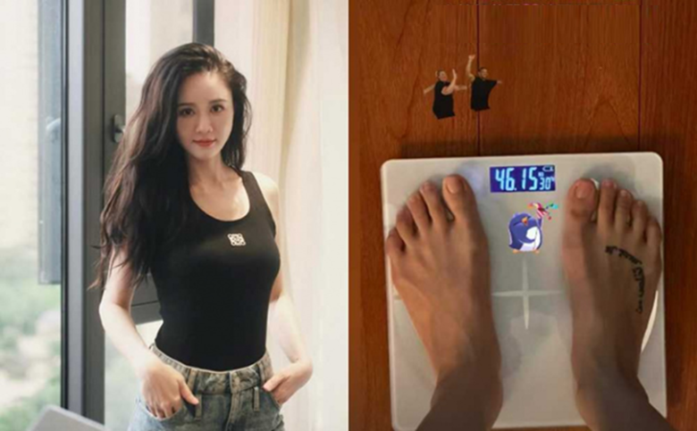 Cô vẫn duy trì được vóc dáng thon thả với cân nặng chưa tới 50kg.
