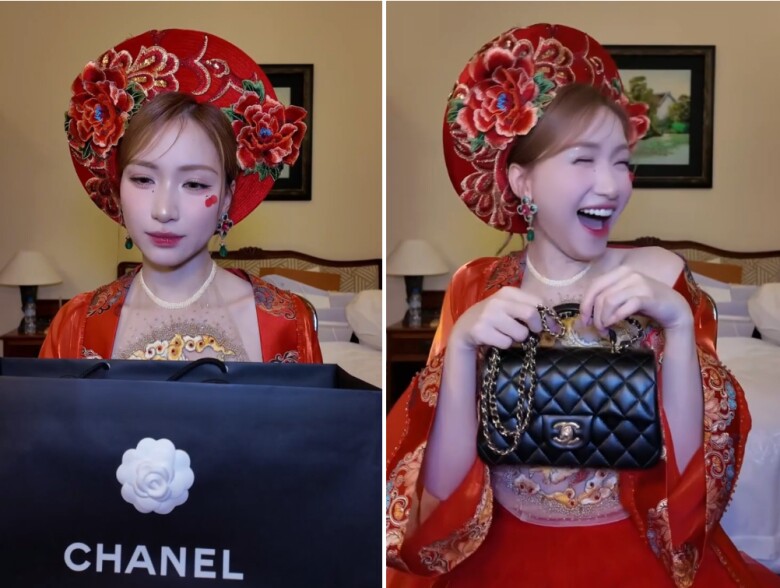 Năm 2025, Hòa Minzy khoe chiếc túi Chanel Lambskin Bag bằng tiền nợ Văn Toàn.