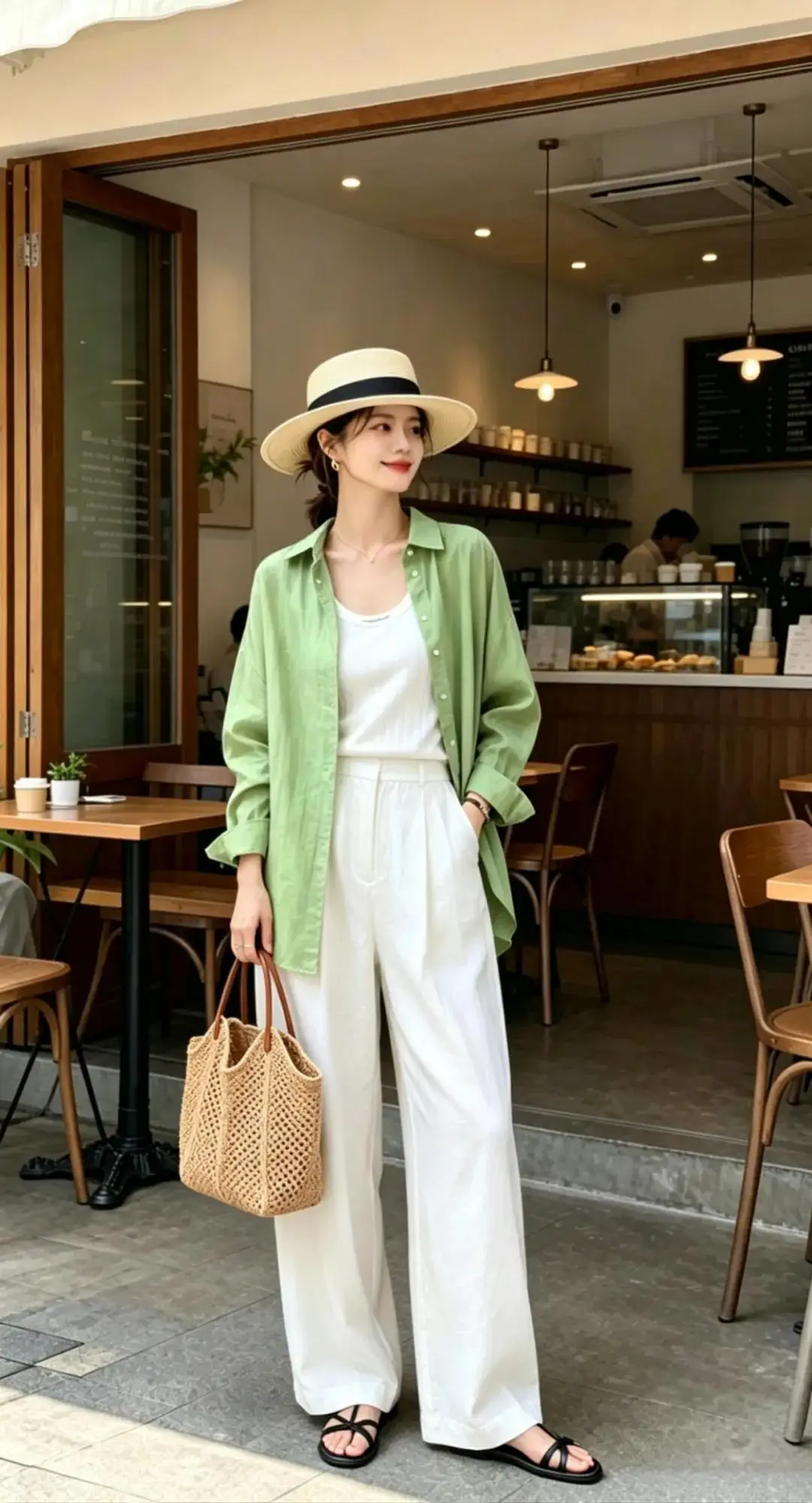Mặc quần trắng trông amp;#34;hack tuổiamp;#34; hơn khi kết hợp cùng 7 kiểu áo diện vào là đẹp ngay, ai mặc cũng xinh - 2