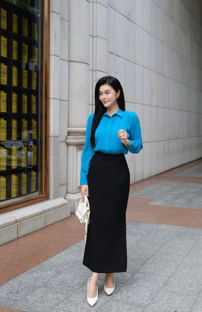 Kiểu chân váy công sở amp;#34;soán ngôiamp;#34; quần âu Hè này, các nàng nên sắm về nếu muốn phong cách thêm đẳng cấp - 4
