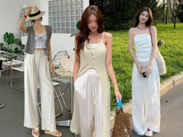 5 cách diện quần ống rộng khi đi du lịch giúp chị em hack dáng, lên hình sống ảo cực đẹp