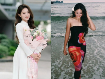 Con gái hoa khôi bóng chuyền Kim Huệ thừa hưởng gen mẹ, 13 tuổi đã cao gần 1m70, mặt xinh như hoa, bắp tay săn chắc